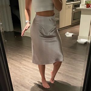 Silky skirt